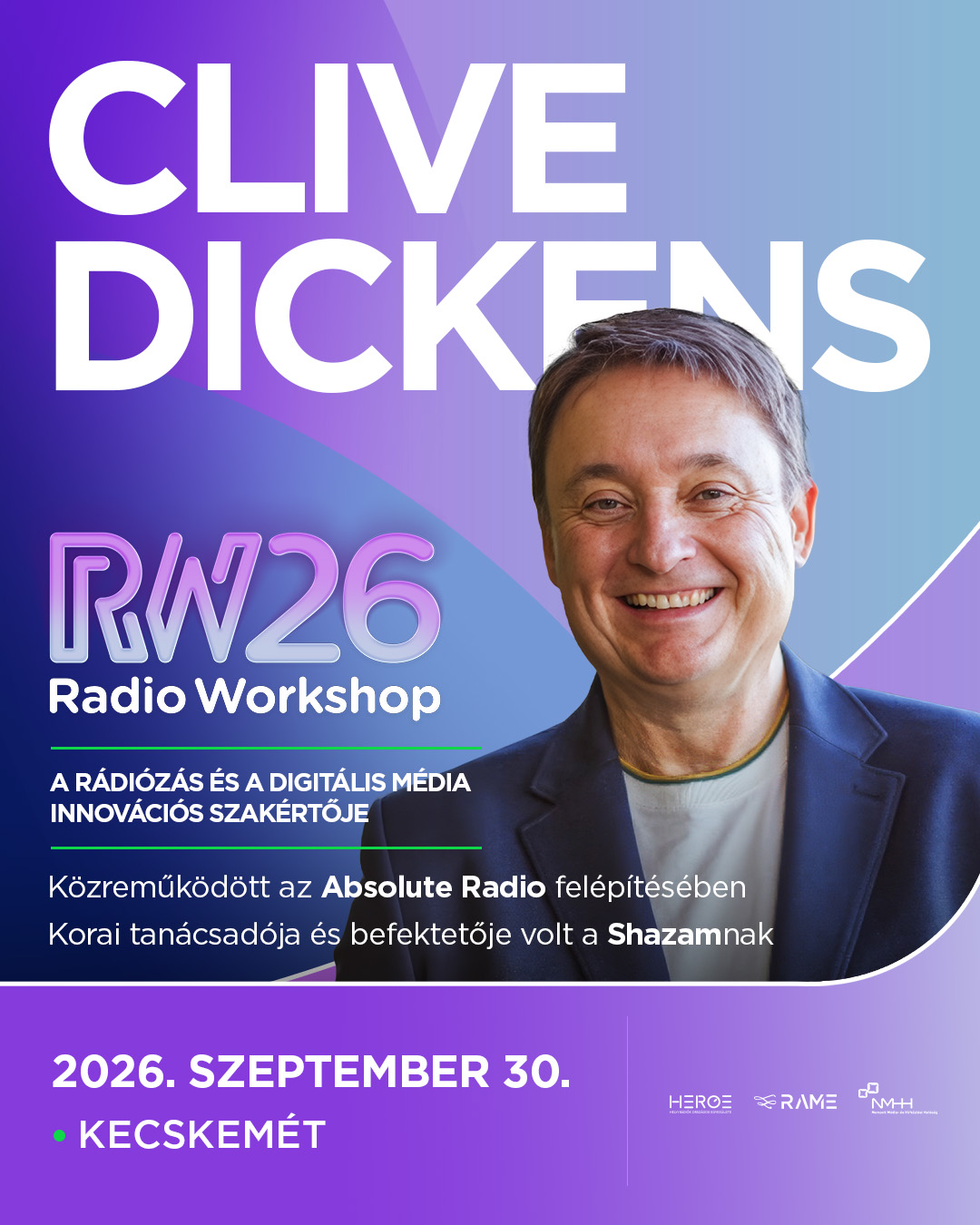 Clive Dickens, media, audio and digital innovation leader