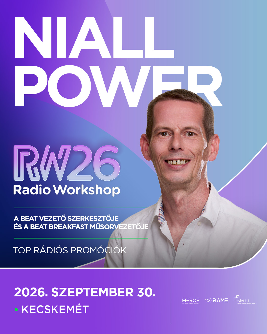 Niall Power, radio presenter and promotions specialist